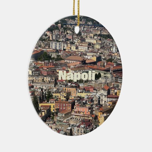 Uitzicht Napels, Italië Keramisch Ornament (Rechts)