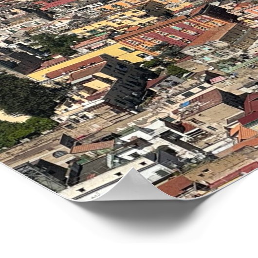 Uitzicht Napels, Italië Poster (Hoek)