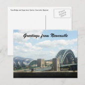 uitzicht newcastle briefkaart (Voorkant / Achterkant)
