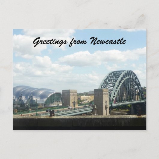uitzicht newcastle briefkaart (Voorkant)