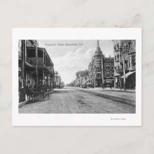 Uitzicht Nineteenth Street # 2Bakersfield, CA Briefkaart