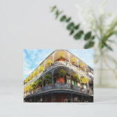 UITZICHT NOLA Bourbon Street Panorama Briefkaart (Staand voorkant)