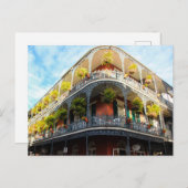UITZICHT NOLA Bourbon Street Panorama Briefkaart (Voorkant / Achterkant)