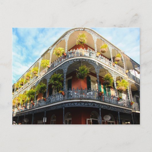 UITZICHT NOLA Bourbon Street Panorama Briefkaart (Voorkant)