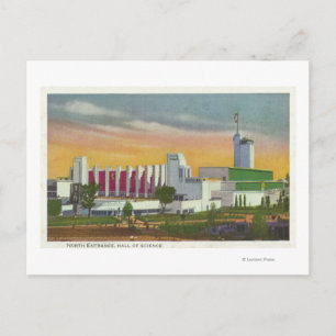 Uitzicht Noord-Intrance, Wetenschapszaal Briefkaart