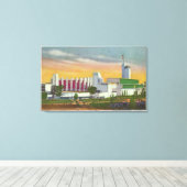 Uitzicht Noord-Intrance, Wetenschapszaal Canvas Afdruk (Insitu (Houten vloer))