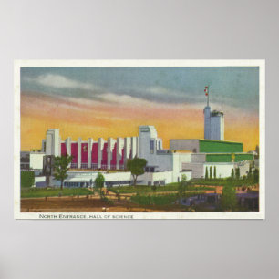 Uitzicht Noord-Intrance, Wetenschapszaal Poster