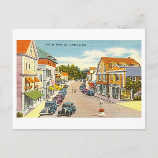Uitzicht North East Harbor, Maine, Briefkaart (Voorkant)