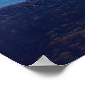 Uitzicht NYC-skyline van Mount Beacon, NY Poster (Hoek)