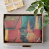 Uitzicht of a Bay beroemd gemaakt door Else Berg Tissuepapier (Geschenk)