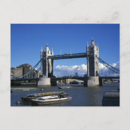 uitzicht of Tower Bridge uit 1990 Briefkaart