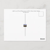 uitzicht of Tower Bridge uit 1990 Briefkaart (Achterkant)