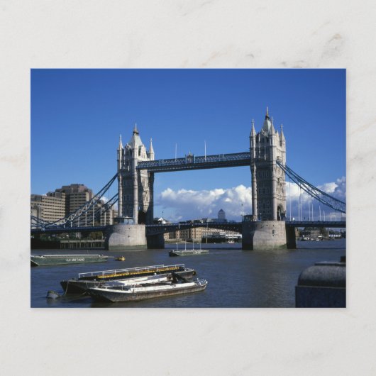 uitzicht of Tower Bridge uit 1990 Briefkaart (Voorkant)