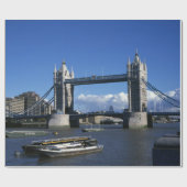 uitzicht of Tower Bridge uit 1990 Cadeaupapier (Vlak)