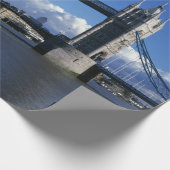 uitzicht of Tower Bridge uit 1990 Cadeaupapier (Hoek)