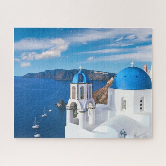 Uitzicht Oia Santorini Griekenland Legpuzzel (Horizontaal)