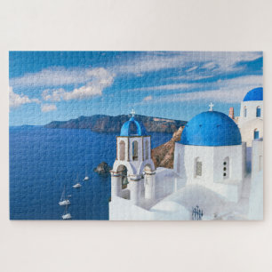 Uitzicht Oia Santorini Griekenland Legpuzzel