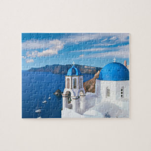 Uitzicht Oia Santorini Griekenland Legpuzzel