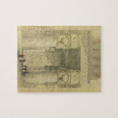 Uitzicht onder het Portico van de tempel bij Denda Legpuzzel (Horizontaal)