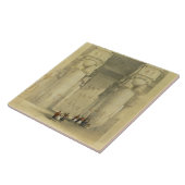 Uitzicht onder het Portico van de tempel bij Denda Tegeltje (Zijkant)