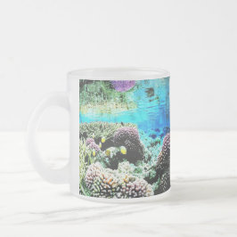 Uitzicht onder water matglas koffiemok