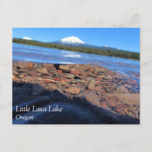 Uitzicht onder water van het Little Lava Lake, Ore Briefkaart
