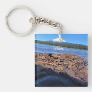 Uitzicht onder water van het Little Lava Lake, Ore Sleutelhanger