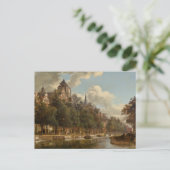 Uitzicht onderaan een Nederlands Kanaal Briefkaart (Staand voorkant)