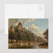 Uitzicht onderaan een Nederlands Kanaal Briefkaart (Voorkant / Achterkant)