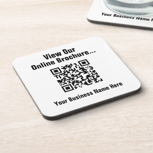 Uitzicht online brochure via QR-code Bier Onderzetter (Linkerzijde)