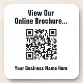 Uitzicht online brochure via QR-code Bier Onderzetter (Voorkant)