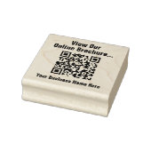 Uitzicht online brochure via QR-code Rubberstempel (Stempel)