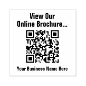 Uitzicht online brochure via QR-code Rubberstempel (Afrduk)