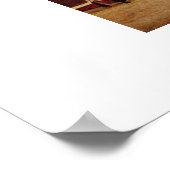 Uitzicht op afvoer. Door Johannes Vermeer Poster (Hoek)