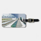 Uitzicht op Balcony Row Personalzied Bagagelabel (Voorkant horizontaal)