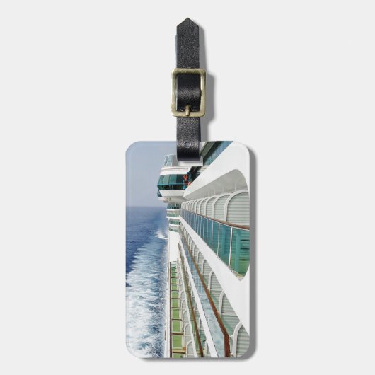 Uitzicht op Balcony Row Personalzied Bagagelabel (Voorkant verticaal)