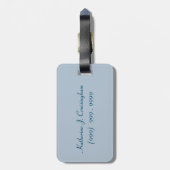 Uitzicht op Balcony Row Personalzied Bagagelabel (Achterkant verticaal)