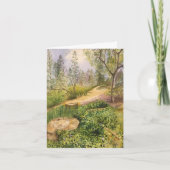 Uitzicht op Bass Lake Kaart (Voorkant)