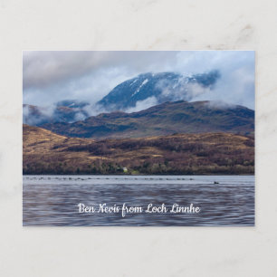 Uitzicht op Ben Nevis vanuit Loch Linnhe, Schotlan Briefkaart