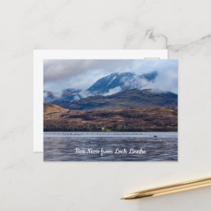 Uitzicht op Ben Nevis vanuit Loch Linnhe, Schotlan Briefkaart