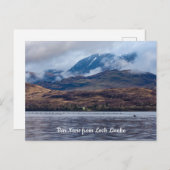 Uitzicht op Ben Nevis vanuit Loch Linnhe, Schotlan Briefkaart (Voorkant / Achterkant)