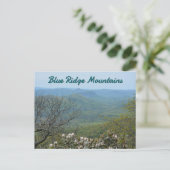 Uitzicht op bergoverzicht Blue Ridge Parkway Briefkaart (Staand voorkant)