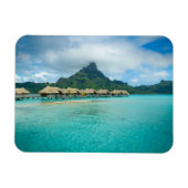 Uitzicht op Bora Bora eiland rechthoekige magneet (Horizontaal)
