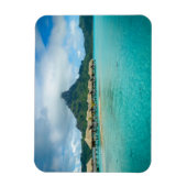 Uitzicht op Bora Bora eiland rechthoekige magneet (Verticaal)