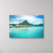 Uitzicht op Bora Bora eilanddoek print (Voorkant)