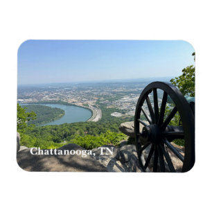 Uitzicht op Chattanooga, TN vanaf Overlook Mountai Magneet