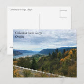 Uitzicht op Columbia River, Columbia River Gorge, Briefkaart (Voorkant / Achterkant)