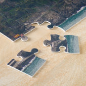 Uitzicht op Corniglia, Cinque Terre, Italië Legpuzzel (Zijkant)
