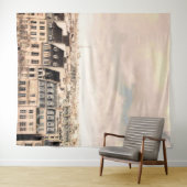 Uitzicht op daken van Parijs | Fotobehang achtergr Wandkleed (In Situ (horizontaal))