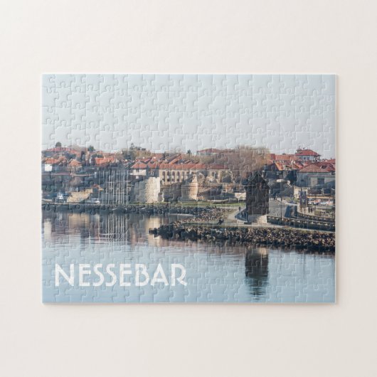 Uitzicht op de beroemde Bulgaarse stad Nessebar Legpuzzel (Horizontaal)
